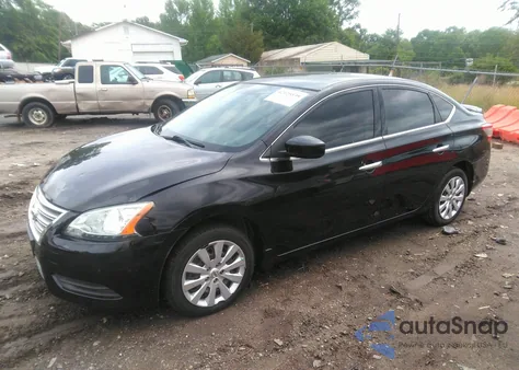 2015 Nissan Sentra S из США, поврежденный, VIN 3N1AB7AP3FY327089